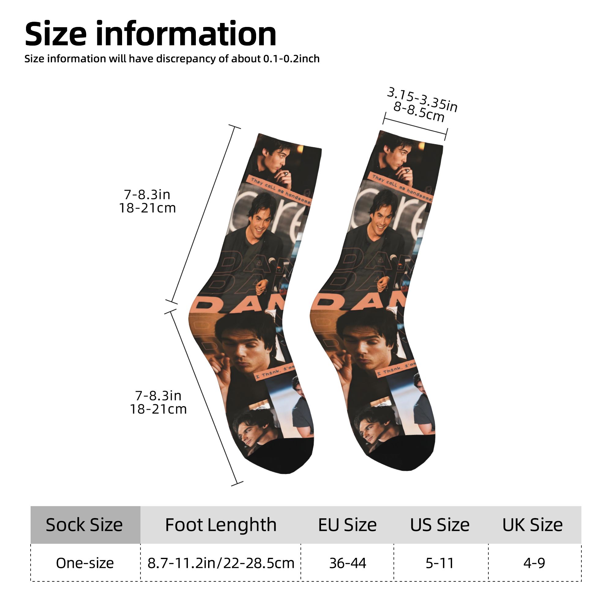 Custom The Vampire Diaries Dre - Dress Sock Men ulasan dan harga