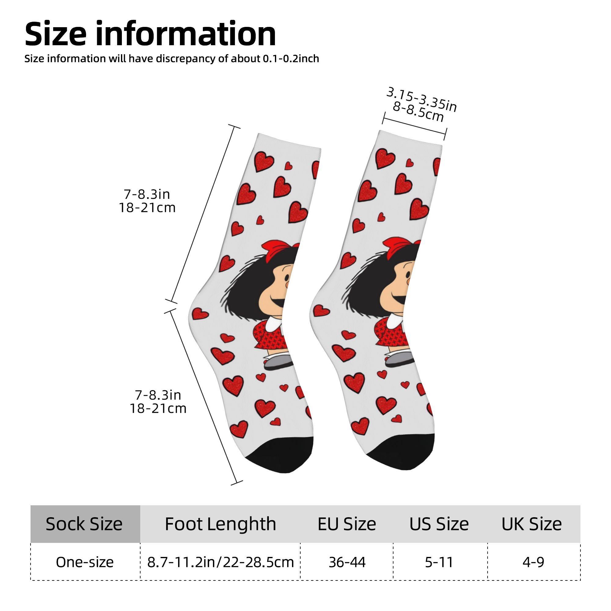 Custom Humor M-Mafalda Dress S - Dress Sock Men ulasan dan harga