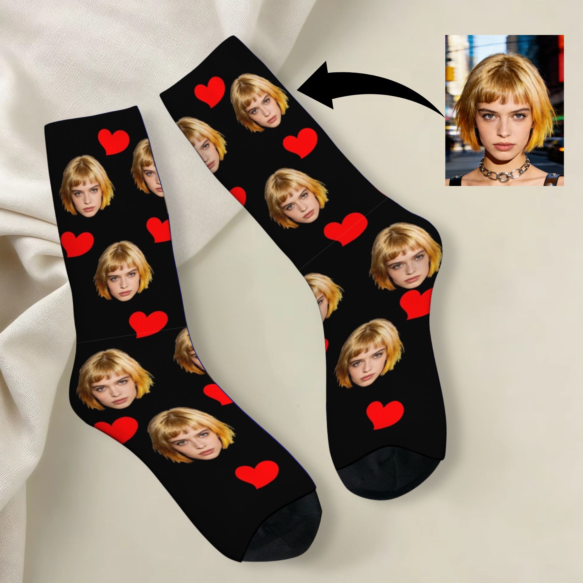 Personalized Custom Avatar Fac - Dress Sock Men ulasan dan harga
