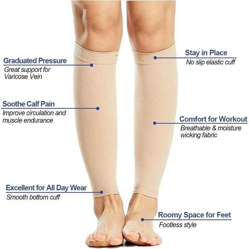 Footless Calf Compression Slee - Compression Sock Medical ulasan dan harga